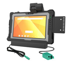 RAM-HOL-GE5PD2U Supports RAM Support Form-Fit (Latch) pour tablette robuste Getac ZX80 - 5,5 mm DC et double connecteur USB-A