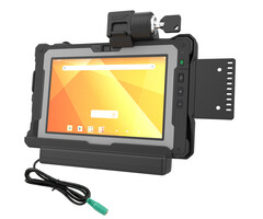 RAM-HOL-GE5PKLU RAM Mounts Form-Fit Holder (Key-Locking) for Getac ZX80 Rugged Tablet - 5.5mm DC Power Supply
