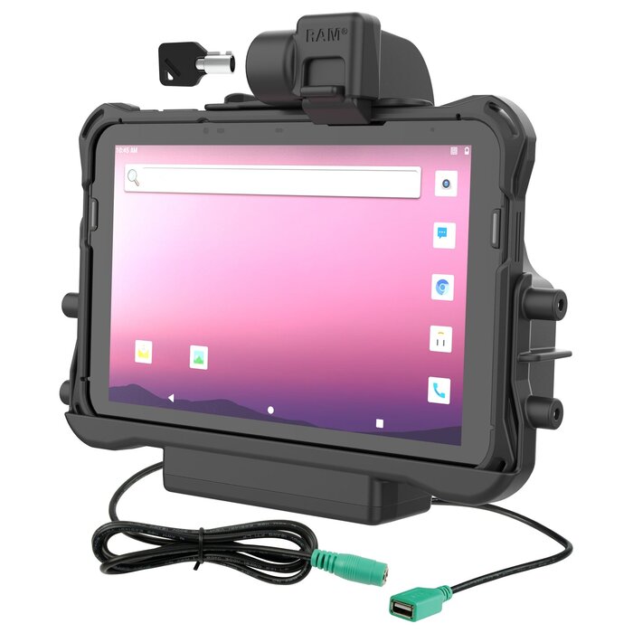 RAM MOUNT RAM-HOL-HON11PDKLU RAM monta il porta-forma (chiave-chiave) per tablet Honeywell ScanPal EDA10A nel boot protettivo OEM - connettore DC e USB-A da 5,5mm