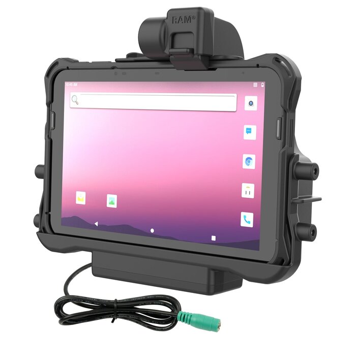 RAM MOUNT RAM-HOL-HON11PU RAM Mounts Form-Fit Holder (Latch) for Honeywell ScanPal EDA10A Tablet in OEM Protective Boot - 5.5mm DC Power Supply