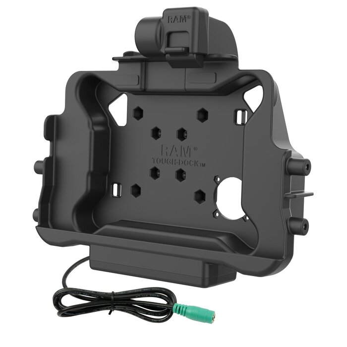 RAM MOUNT RAM-HOL-HON11PU RAM Mounts Form-Fit Holder (Latch) for Honeywell ScanPal EDA10A Tablet in OEM Protective Boot - 5.5mm DC Power Supply