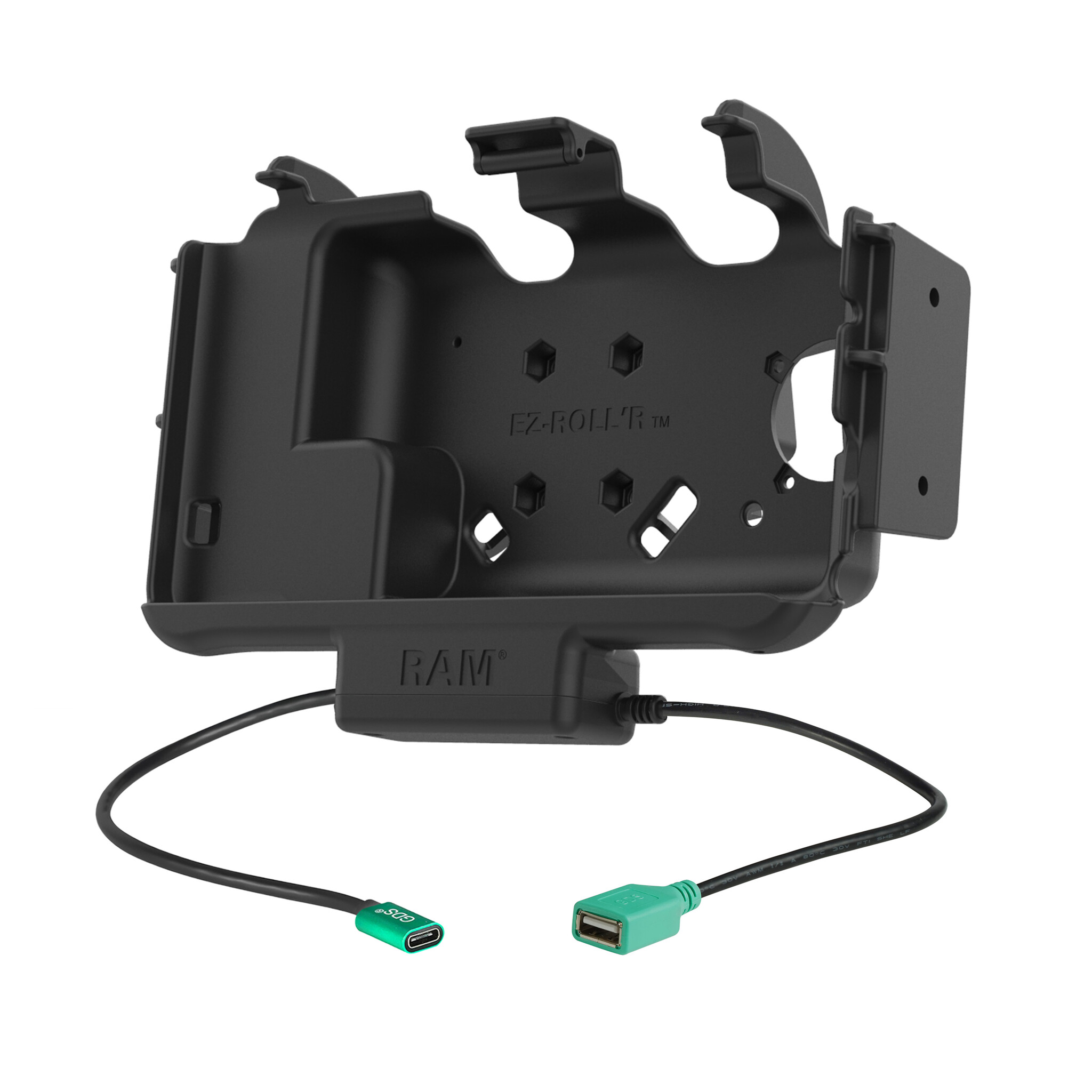 RAM MOUNT RAM-HOL-SAM60CPN-1AU Supporto RAM EZ-Roll'r Modular per Samsung Tab Active3 & Active5 - Nella custodia OEM/RAM - Connettore USB-C & USB-A