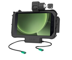 RAM-HOL-SAM58CPKLN-CU RAM montiert modularen Formanpassungshalter (Key-Locking) f³r Samsung Tab Active3 & Active5 û in OEM/RAM-H³lle û USB-C-Strom- und Datenanschluss