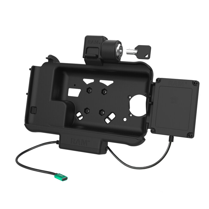 RAM MOUNT RAM-HOL-SAM58CPKL-NFCU RAM-Halterungsform û Passformhalter (Key-Locking) f³r Samsung Tab Active3 & Active5 û in OEM/RAM-H³lle û USB-C-Anschluss