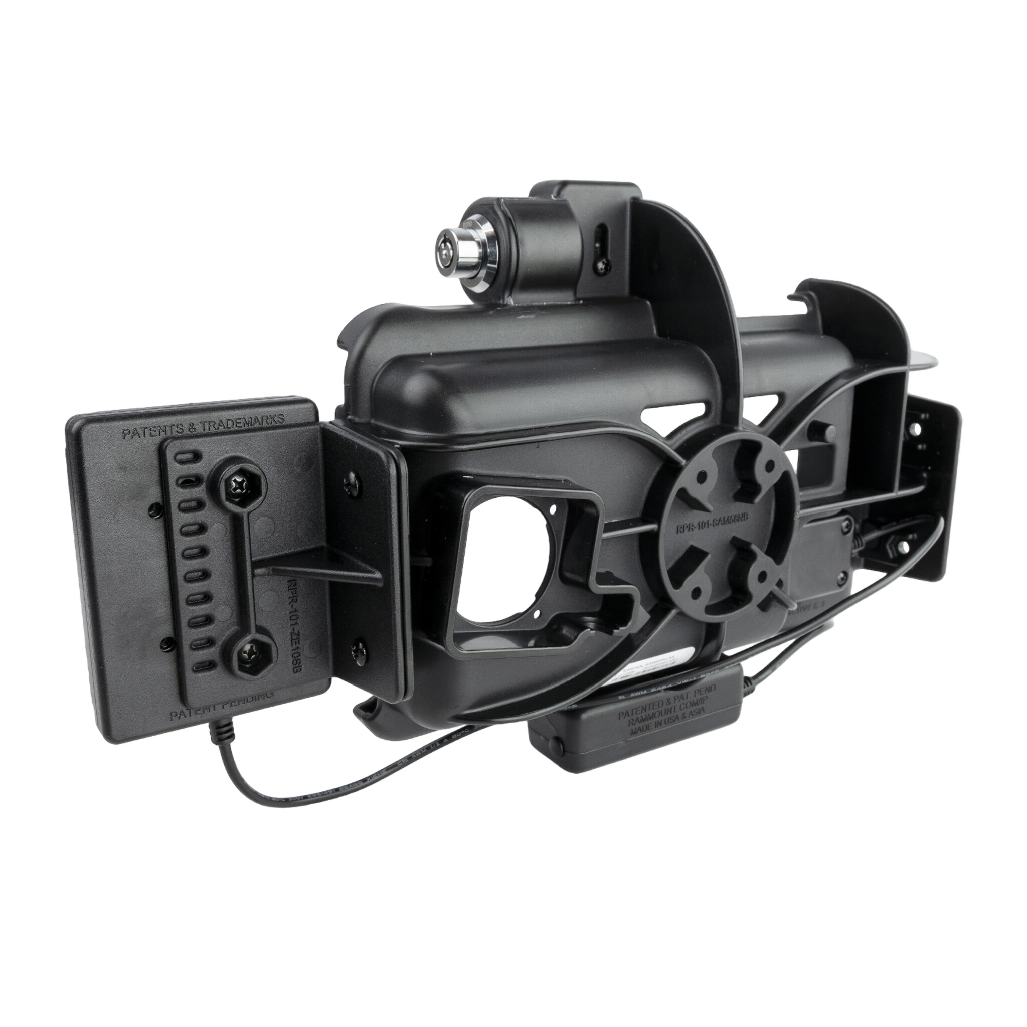 RAM MOUNT RAM-HOL-SAM58CPKL-NFCU Montaggi RAM Porta-Adattamento (chiavistello a chiave) per Samsung Tab Active3 & Active5 - Inserito nella guaina OEM/RAM - Connettore USB-C