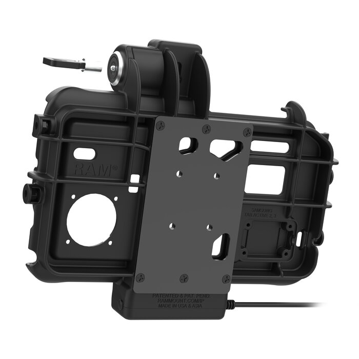 RAM MOUNT RAM-HOL-SAM58CPKLTU RAM Mounts Form-Fit Low Profile Holder (Key-Locking) for Samsung Tab Active3 & Active5 - In OEM/RAM Sleeve - USB-C Connector