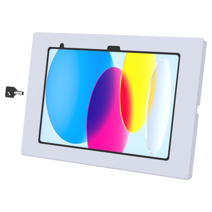 RAM MOUNT RAM-TE-AP40-GRY Monta la RAM en una funda segura para Apple iPad de 10¬ y 11¬ generaci¾n - Key-lock, patr¾n de varios agujeros, gris claro