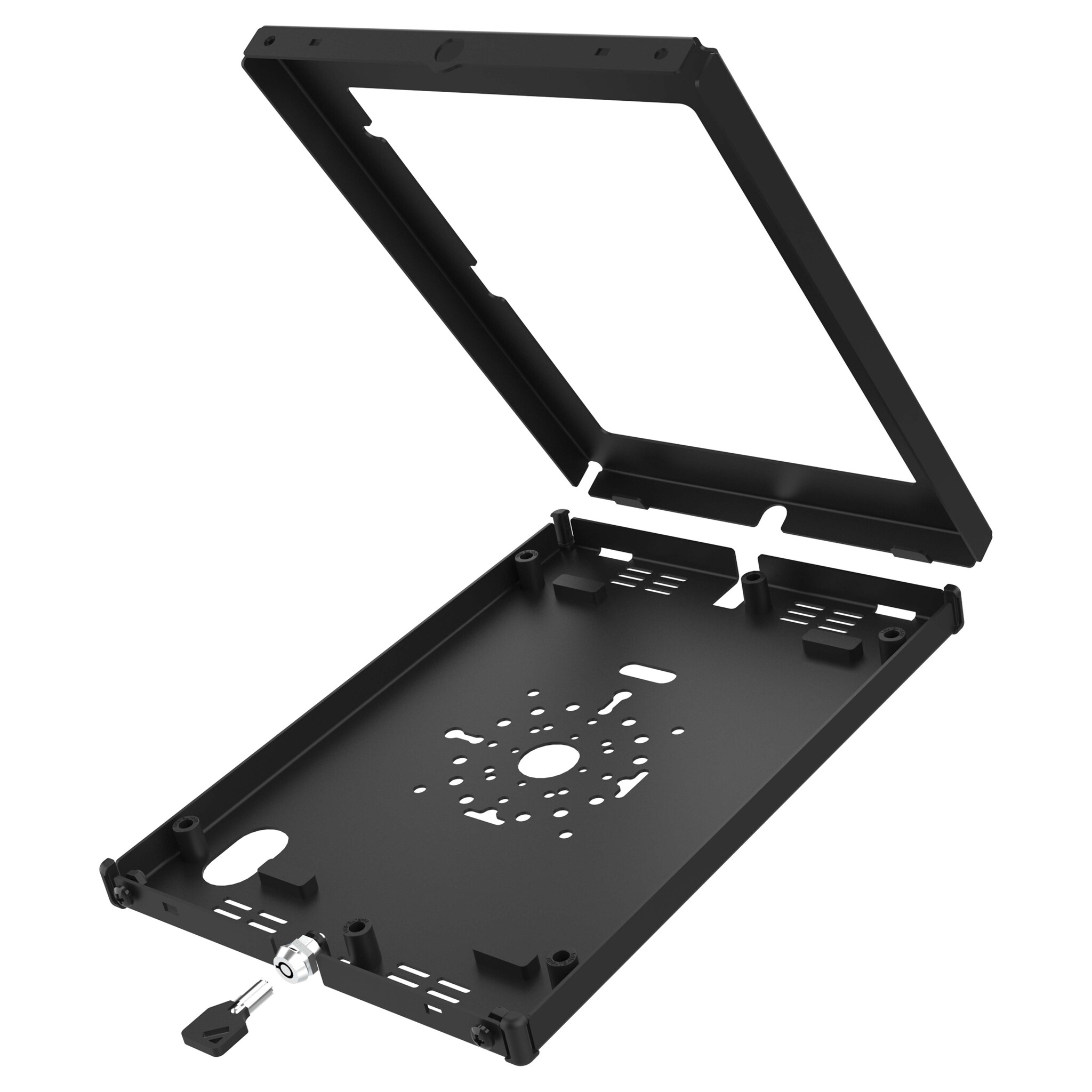 RAM MOUNT RAM-TE-AP47 ┐Soportes de RAM en la caja segura? para iPad Pro 13 (M4), Air 13 (M2 y M3) y Pro 12.9 - Key-Lock, patr¾n de varios agujeros