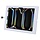 RAM-TE-AP47-GRY Supporti RAM Custodia di sicurezza? per iPad Pro 13 (M4), Air 13 (M2 & M3) e Pro 12.9 - Key-Lock, diversi fori a modello, grigio chiaro