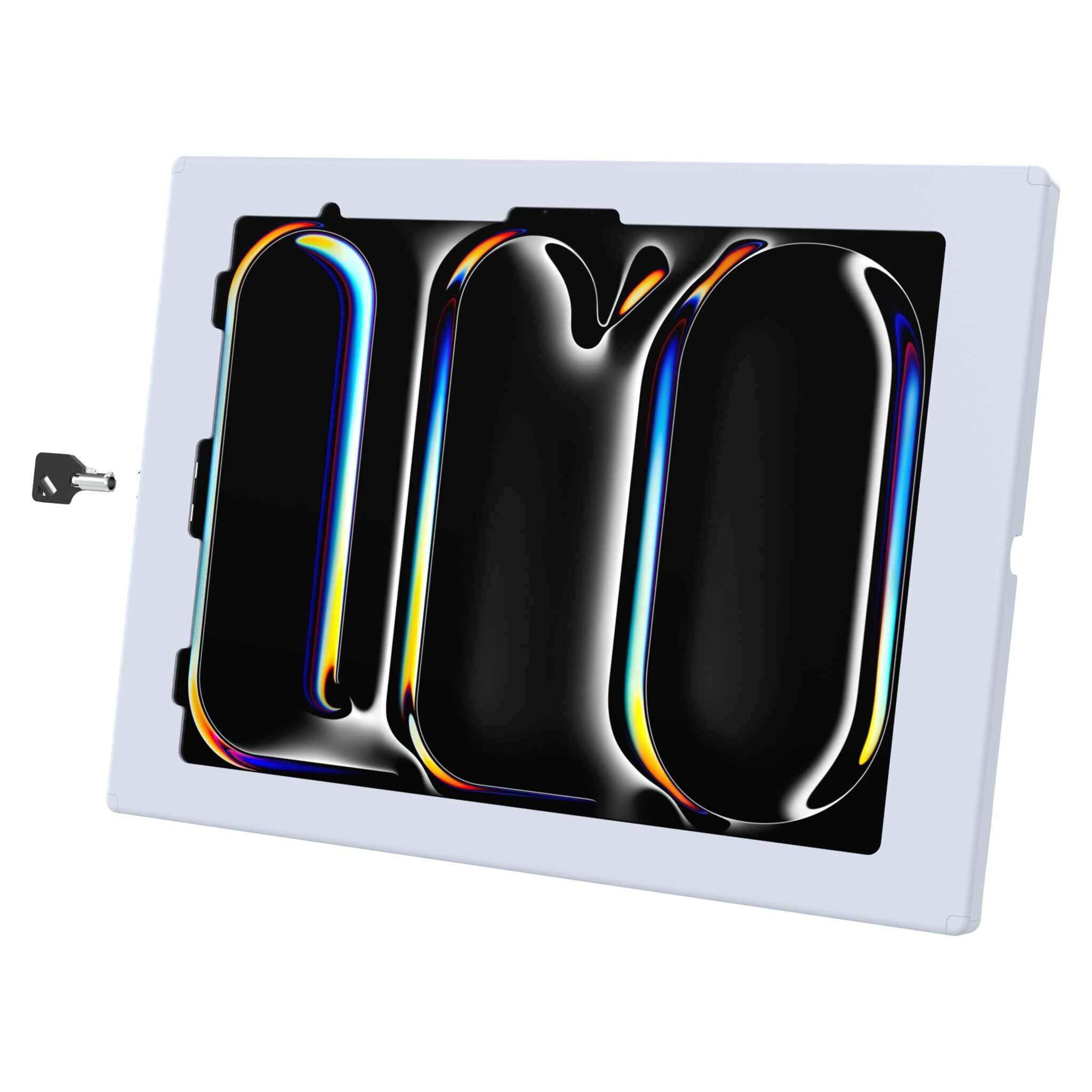 RAM MOUNT RAM-TE-AP47-GRY ┐Soportes de RAM en la caja segura? para iPad Pro 13 (M4), Air 13 (M2 y M3) y Pro 12.9 - Key-Lock, patr¾n de varios agujeros, gris claro