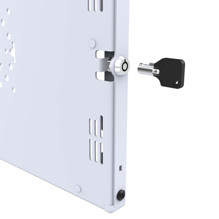 RAM MOUNT RAM-TE-AP47-GRY Supporti RAM Custodia di sicurezza? per iPad Pro 13 (M4), Air 13 (M2 & M3) e Pro 12.9 - Key-Lock, diversi fori a modello, grigio chiaro
