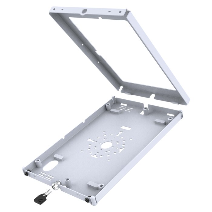 RAM MOUNT RAM-TE-SAM86-GRY Soportes de RAM Caja fuerte para Samsung Galaxy Tab S9 y S9 FE - Llave con cierre, patr¾n de varios agujeros, gris claro