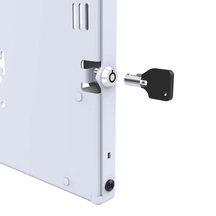 RAM MOUNT RAM-TE-SAM86-GRY Soportes de RAM Caja fuerte para Samsung Galaxy Tab S9 y S9 FE - Llave con cierre, patr¾n de varios agujeros, gris claro