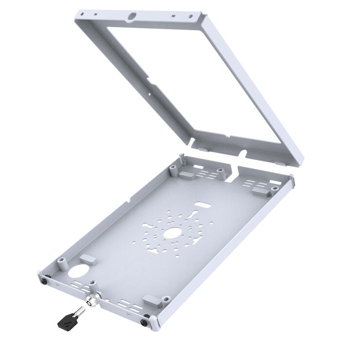 RAM MOUNT RAM-TE-SAM88-GRY Soportes de RAM en funda segura para Samsung Galaxy Tab A9+ - Cerradura con llave, patr¾n de varios agujeros, gris claro