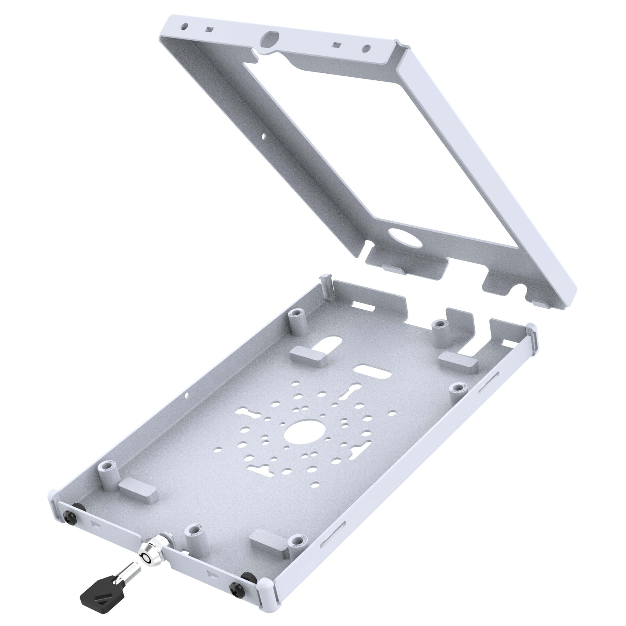 RAM MOUNT RAM-TE-ZE20-GRY RAM Mounts Safe-Case for Zebra ET4x 8' Tablet - Key-Lock, several Hole Pattern, light gray