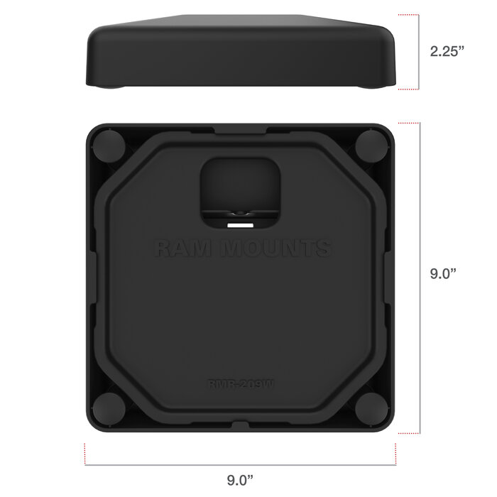RAM MOUNT RAP-251-2U RAM Mounts Weighted Platform Base with 4-Hole Pattern for GDS« Pedestal Docks - 9' x 9'
