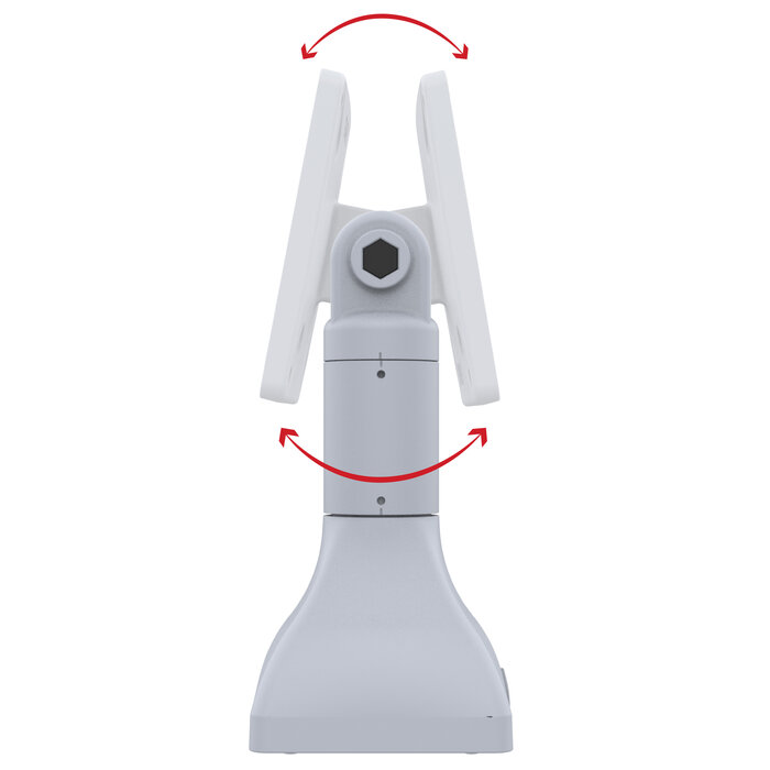 RAM MOUNT RAP-D11-7-V100-GRY RAM Mounts 7' Pedestal Mount with 100mm & 75mm VESA Patterns - light gray