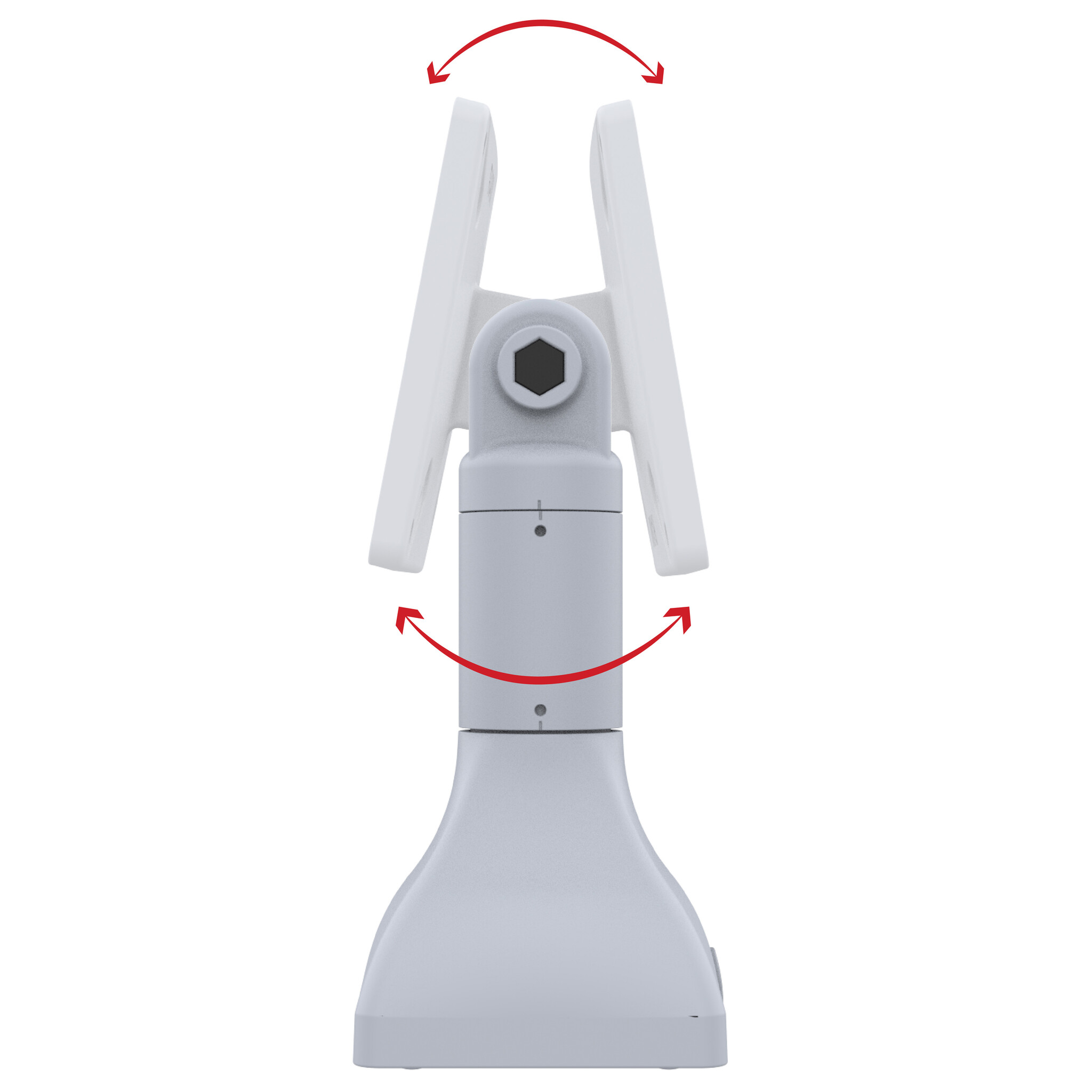 RAM MOUNT RAP-D11-7-V100-GRY RAM montiert 7' Sockelhalterung mit 100 mm und 75 mm VESA-Mustern û hellgrau