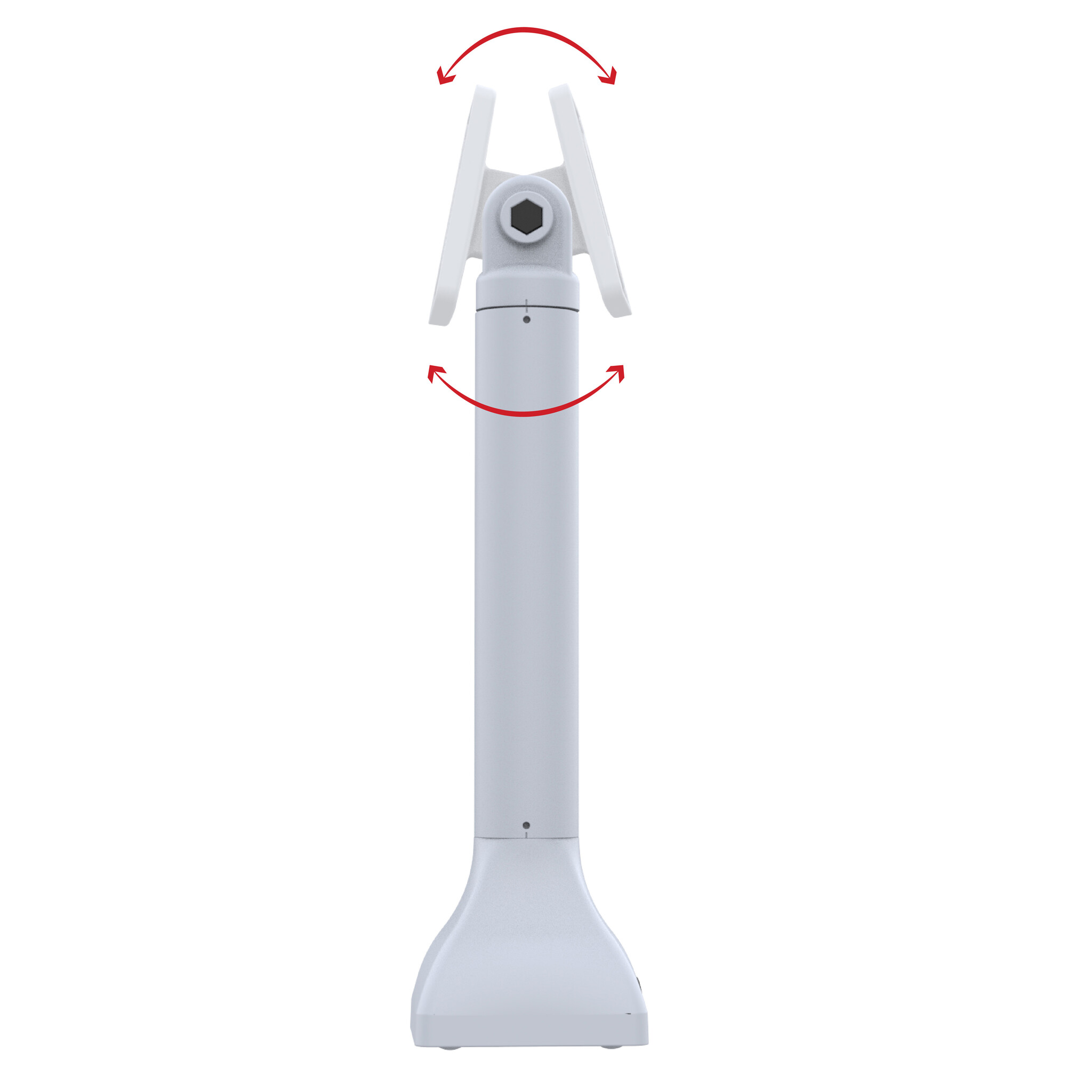RAM MOUNT RAP-D11-14-V75-GRY RAM monta un supporto a piedistallo da 14' con modello VESA da 75 mm - grigio chiaro