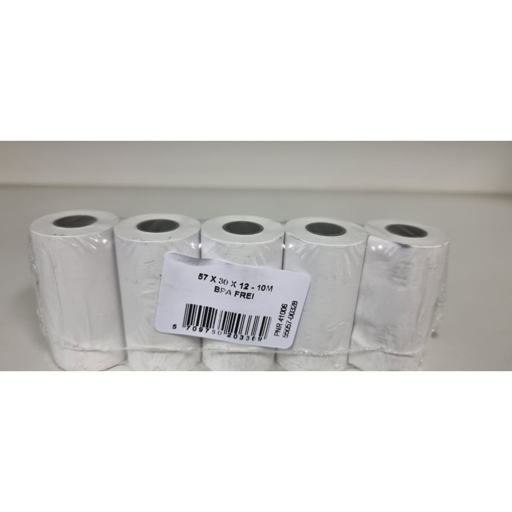 HEIPA 55057-00328 Rogli di ricevute, Heipa, Carta Termica, 57 mm, 30 mm, 12,7 mm, Bianco