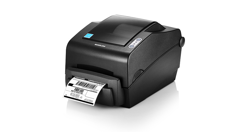 BIXOLON Bixolon SLP-TX403, 12 dots/mm (300 dpi), EPL, ZPLII, USB, USB Host, RS232, Ethernet, donkergrijs, 64 MB RAM / 128 MB Flash