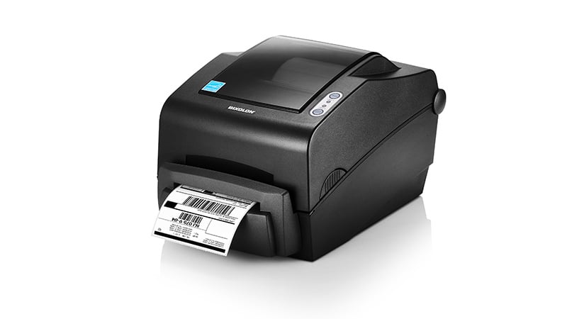 BIXOLON SLP-TX403EG/BEG Bixolon SLP-TX403, 12 dots/mm (300 dpi), EPL, ZPLII, USB, USB Host, RS232, Ethernet, donkergrijs