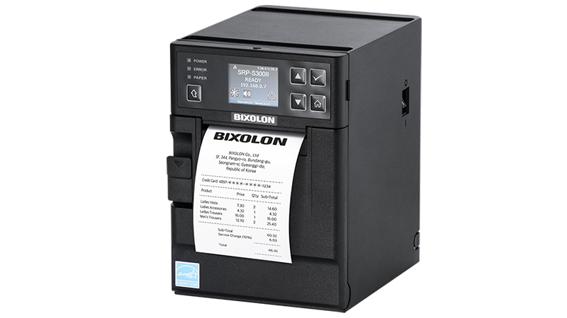 BIXOLON SRP-S300IIK/BEG Bixolon SRP-S300II, 8 punti/mm (203 dpi), display, USB, Ethernet, USB, nero