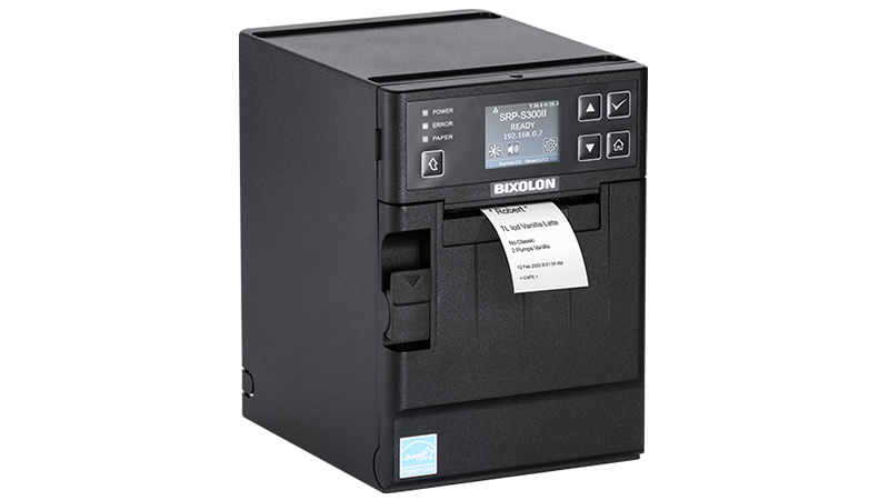 BIXOLON SRP-S300IIBAK/BEG Bixolon SRP-S300II, écran 8 points/mm (203 ppp), USB, Bluetooth, Ethernet, noir