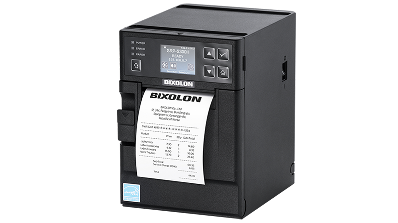 BIXOLON SRP-S300IISK/BEG Bixolon SRP-S300II, écran 8 points/mm (203 ppp), USB, RS232, Ethernet, noir