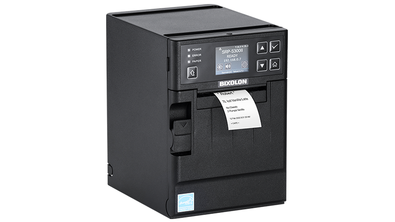BIXOLON SRP-S300IIXK/BEG Bixolon SRP-S300II, 8 dots/mm (203 dpi), linerless, display, USB, Ethernet, USB, black