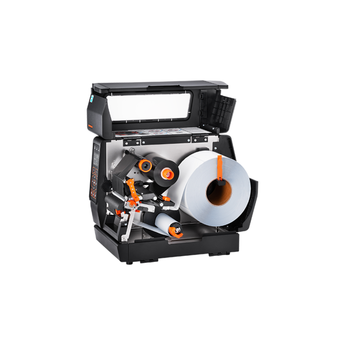 BIXOLON Bixolon XT3-40, 8 points/mm (203 ppp), décolleuse, rembobinage, écran, USB, hôte USB, RS232, Ethernet, 114 mm