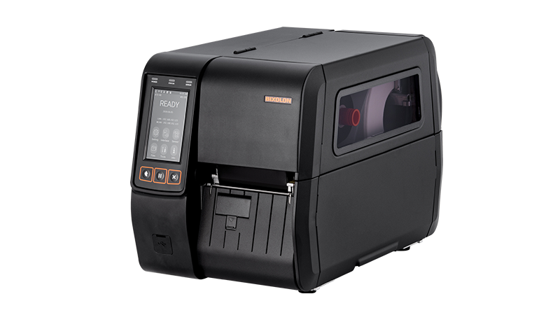 BIXOLON XT5-43NS/BEG Bixolon XT5-43, 12 points/mm (300 ppp), écran couleur, horloge temps réel, USB, hôte USB, RS232, Ethernet, noir