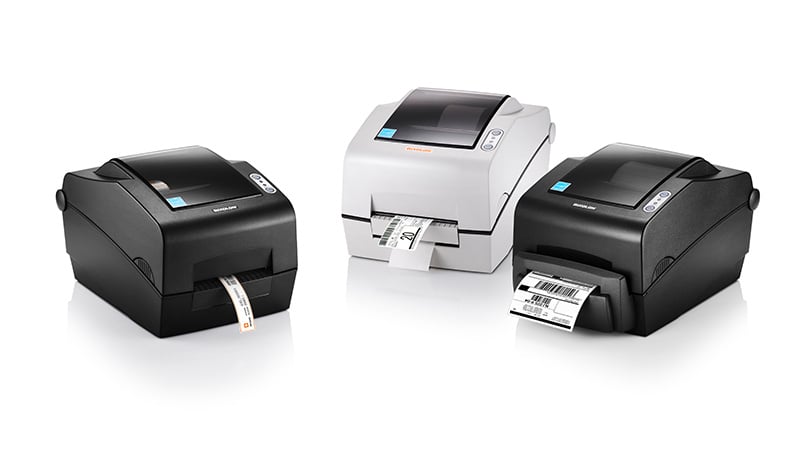 BIXOLON SLP-TX403EG/BEG Bixolon SLP-TX403, 12 points/mm (300 ppp), EPL, ZPLII, USB, hôte USB, RS232, Ethernet, gris foncé