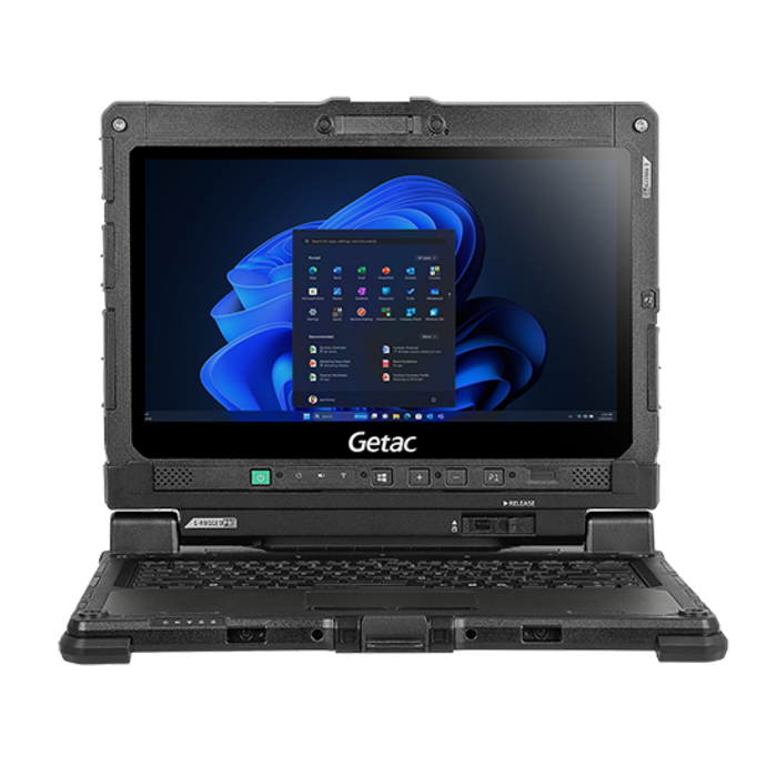 GETAC KP8164WIXDAX Getac K120G2-R-EX - i7-1165G7, écran 12,5 pouces + webcam FHD + batterie standard, Windows 11 + 16 Go de RAM, SSD PCIe 256 Go, écran LCD FHD + tablette + numériseur + caméra de recul, prise d'alimentation CC + adaptateur secteur + câble d'ali
