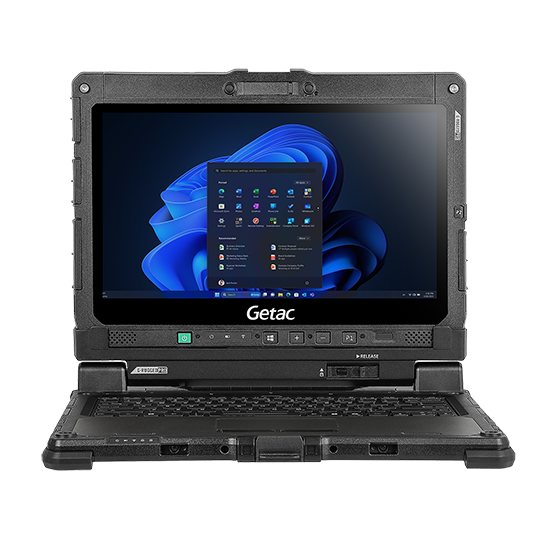 GETAC KP8164WIXDAX Getac K120G2-R-EX - i7-1165G7, écran 12,5 pouces + webcam FHD + batterie standard, Windows 11 + 16 Go de RAM, SSD PCIe 256 Go, écran LCD FHD + tablette + numériseur + caméra de recul, prise d'alimentation CC + adaptateur secteur + câble d'ali