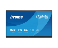 IIYAMA iiyama ProLite P1671HSC-B1, funda de cuero, 39,6 cm (15,6''), Full HD, USB-C, kit, negro