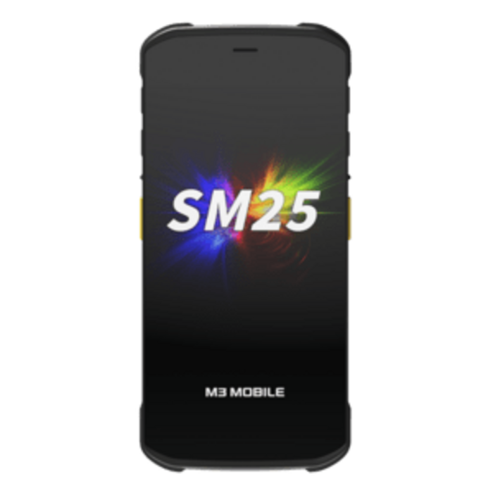 M3 SM250E-W2CFSS-HF M3 Mobile SM25W, 2D, Cámara, cámara frontal, intercambio en caliente, USB-C, BT, Wi-Fi (Wi-Fi), NFC, Android, GMS, negro