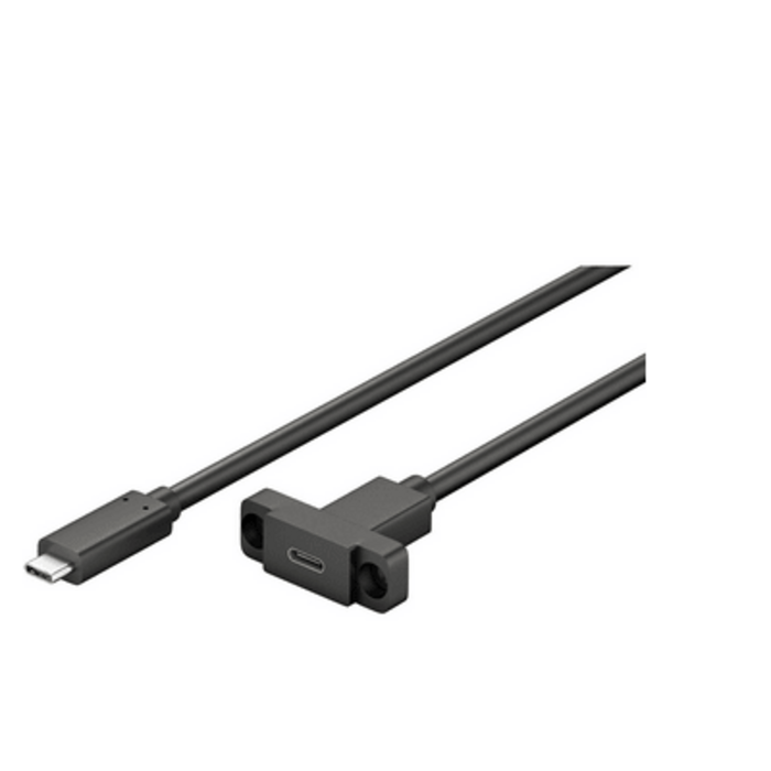 RAM MOUNT 560042 USB-verlengkabel USB-C naar USB-CF - USB 3.2 Gen 2, gegevensoverdracht 10 Gbit/s, Kabellengte 1 m