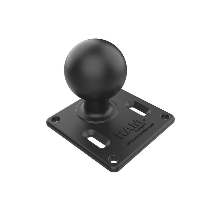 RAM MOUNT RAM-D-2461U-IN1 RAM monteert VESA-plaat 3,625' vierkant met stalen versterkte paal - D-bal (2,25'), gatpatroon van 75 x 75 mm