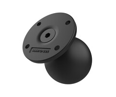 RAM-D-254U-IN1 RAM MOUNTS Base rotonda con palo rinforzato in acciaio - D-Ball (2,25'), diametro 2,5', AMPERE a 4 fori