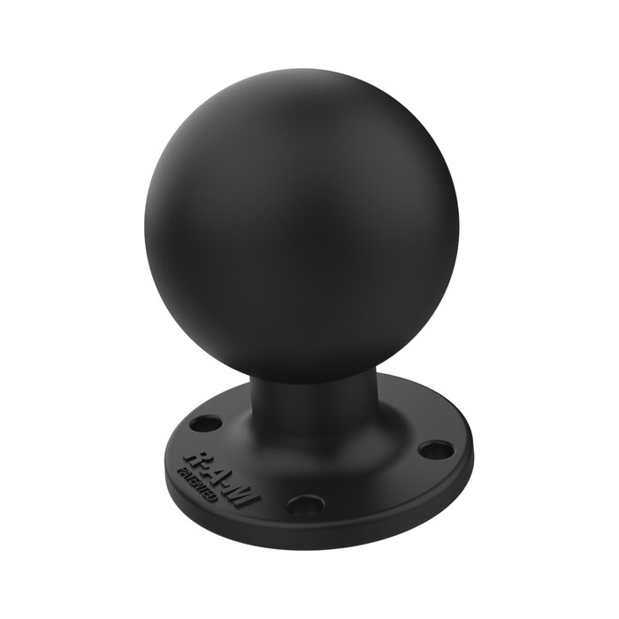 RAM MOUNT RAM-D-254U-IN1 RAM MOUNTS Round Base with Steel Reinforced Post - D-Ball (2.25'), 2.5' Diameter, 4-Hole AMPS