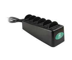 RAM MOUNT RAM-GDS-DOCK-6G1PD-NGU Base de conexión RAM Mounts de 6 puertos con alimentación GDS y suministro de energía para tabletas y smartphones - Con funda protectora IntelliSkin Next Gen