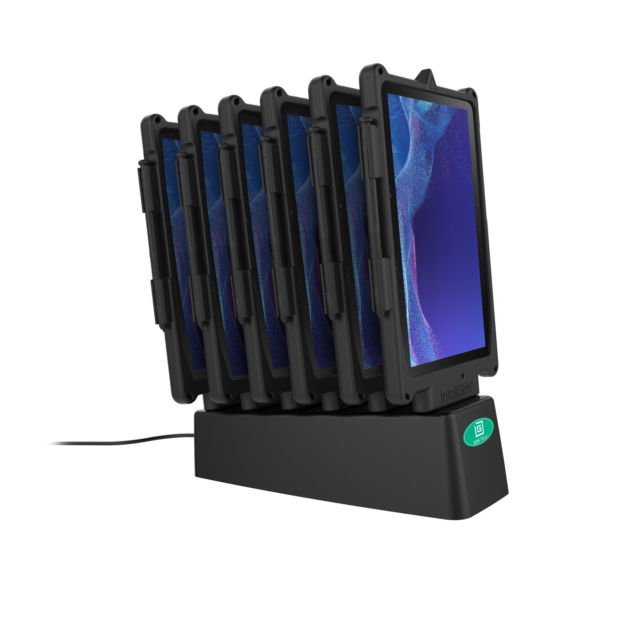 RAM MOUNT RAM-GDS-DOCK-6G1PD-NGU RAM Mounts 6-Port GDS Powered Dock with Power Delivery for Tablets & Smartphones - In IntelliSkin Next Gen Protective Sleeve