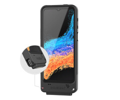 RAM-GDS-SKIN-SAM84-C RAM monteert IntellýSkin voor Samsung Galaxy XCover7 Pro & 6 Pro - USB-C poort (extern) - GDS-technologie