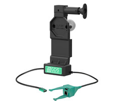 RAM MOUNT RAM-GDS-DOCK-U4CP-RJ45AU Base di ricarica RAM Mounts GDS Uni-Conn con pulsante di rilascio - 2 fori AMPS - Connettore USB-C e USB-A/RJ45 - Set di viti