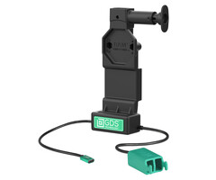 RAM-GDS-DOCK-U4CD2U RAM Mounts GDS Uni-Conn Charging Dock with Release Button - 2-Hole AMPS - USB-C & Dual USB-A Connector - Screw Set