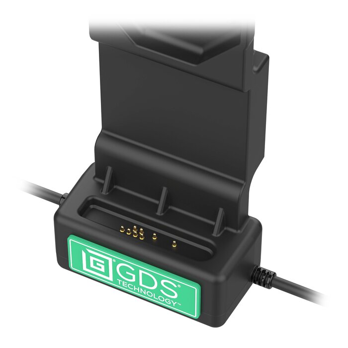 RAM MOUNT RAM-GDS-DOCK-U4CD2U Base di ricarica RAM Mounts GDS Uni-Conn con pulsante di rilascio - 2 fori AMPS - Connettore USB-C e doppio USB-A - Set di viti