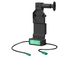 RAM-GDS-DOCK-U4CP-CU RAM Mounts GDS Uni-Conn Charging Dock with Release Button - 2-Hole AMPS - USB-C & USB-C Connector - Screw Set