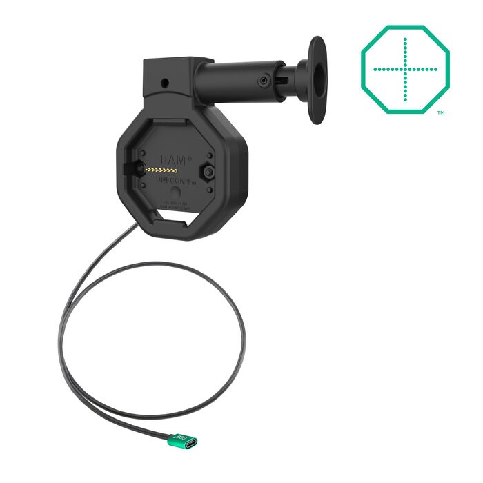 RAM MOUNT RAM-GDS-DOCK-U5CPU GDS Uni-Conn betriebenes USB-C-Dock mit Entriegelungsknopf