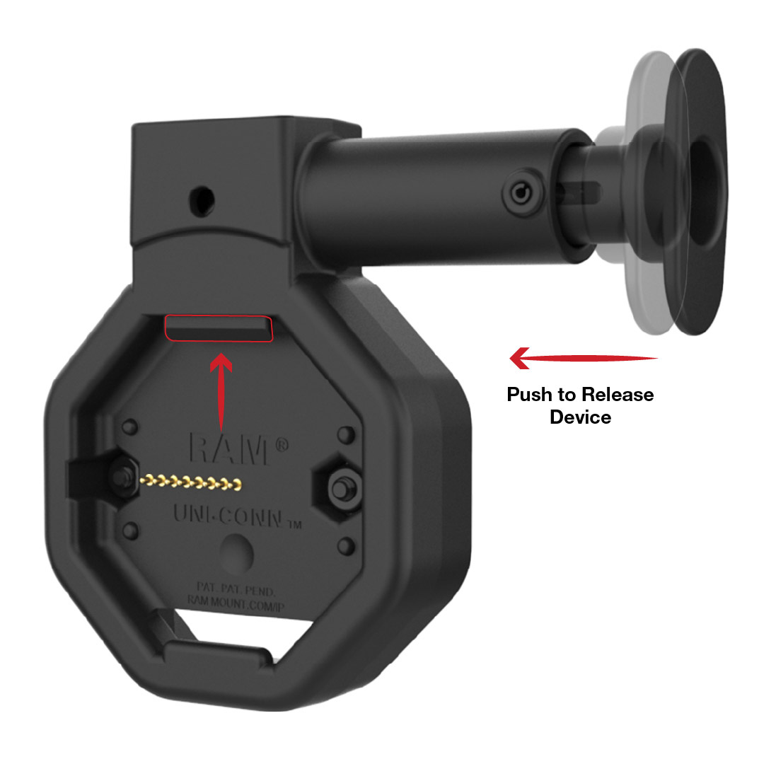 RAM MOUNT RAM-GDS-DOCK-U5CPU GDS Uni-Conn betriebenes USB-C-Dock mit Entriegelungsknopf